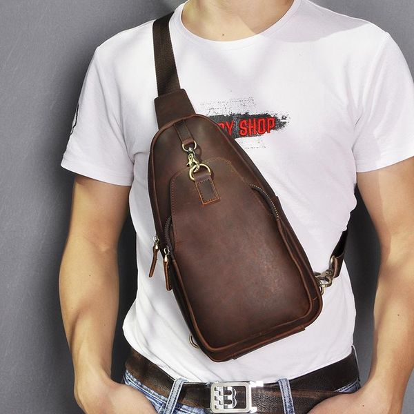 men crazy horse leather casual fashion chest sling bag 8" tablet umbrella design one shoulder cross body male 812-23 waist bags
men crazy horse leather casual fashion chest sling bag 8" tablet umbrella design one shoulder cross body male 812-23 waist bags