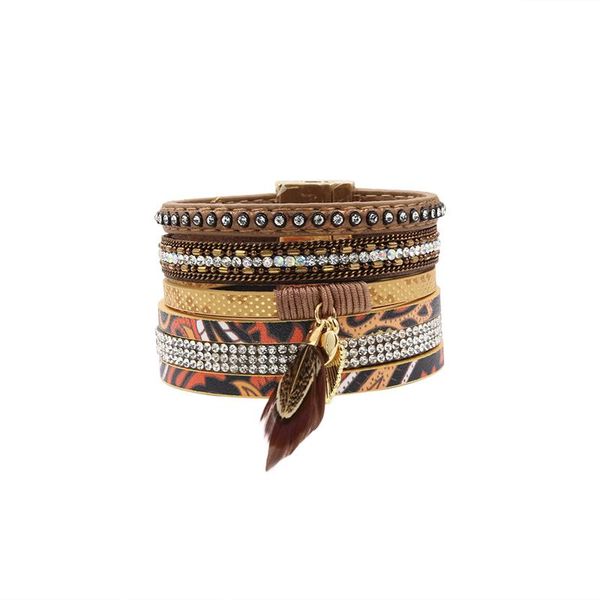 tennis bracelet pu leather bracelets&bangles for women pulseira multi rows rhinestone printed heart feather charm wrist band, Golden;silver
tennis bracelet pu leather bracelets&bangles for women pulseira multi rows rhinestone printed heart feather charm wrist band, Golden;silver