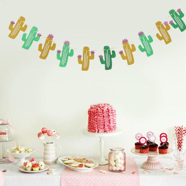 hawaiian tropical party garland glitter cactus with flower banner bunting hanging decor decoration
hawaiian tropical party garland glitter cactus with flower banner bunting hanging decor decoration