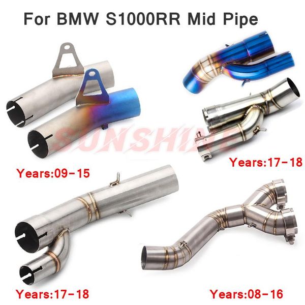 for s1000rr s1000 2008-2021 exhaust motorcycle middle pipe motorbike connection tube stainless steel slip on escape muffler system 
for s1000rr s1000 2008-2021 exhaust motorcycle middle pipe motorbike connection tube stainless steel slip on escape muffler system