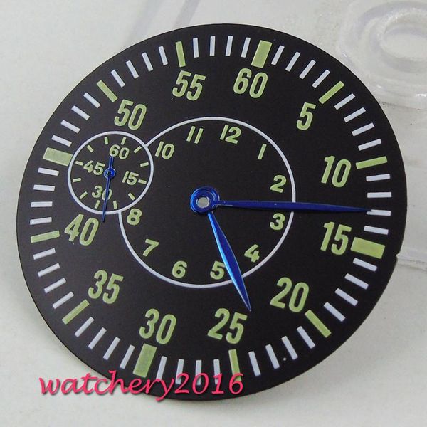 wristwatches 38.9mm black watch dial + blue hands fit 6497 st 3600 movement wristwatch faces, Slivery;brown
wristwatches 38.9mm black watch dial + blue hands fit 6497 st 3600 movement wristwatch faces, Slivery;brown