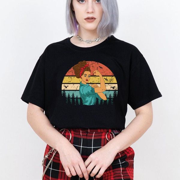 women's t-shirt vintage women birthday gift idea mom wife daughter funny retro feminism tee rosie the riveter we can do it drop, White
women's t-shirt vintage women birthday gift idea mom wife daughter funny retro feminism tee rosie the riveter we can do it drop, White