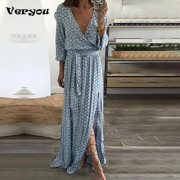 print women long dress lady deep v neck high waist lace-up ladies sleeve beach slit casual dresses, Black;gray
print women long dress lady deep v neck high waist lace-up ladies sleeve beach slit casual dresses, Black;gray