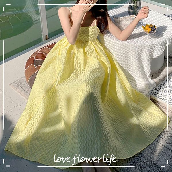 yellow beach midi dress women sleeveless elegant strap dress casual females office lady dress korean summer chic 210521, Black;gray
yellow beach midi dress women sleeveless elegant strap dress casual females office lady dress korean summer chic 210521, Black;gray