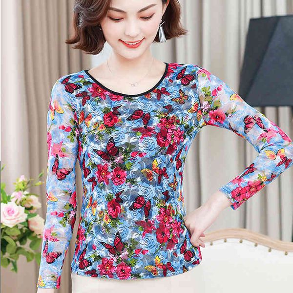 autumn lace casual long sleeve o-neck elegant blouses printed women clothing slim versatile 6090 50 210415, White
autumn lace casual long sleeve o-neck elegant blouses printed women clothing slim versatile 6090 50 210415, White