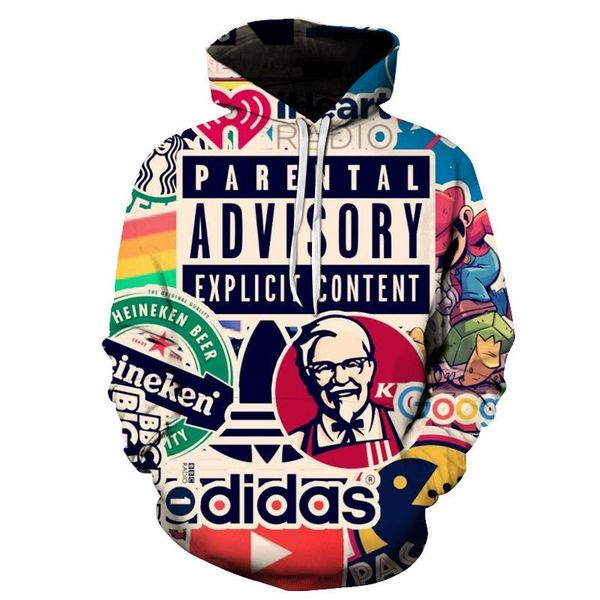men's hoodies & sweatshirts 2021 hoodie 3d sweatshirt men and women hooded loose autumn winter coat street clothing jacket, Black
men's hoodies & sweatshirts 2021 hoodie 3d sweatshirt men and women hooded loose autumn winter coat street clothing jacket, Black