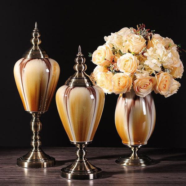style living room tv cabinet ceramic vase ornaments american retro home furnishing model of soft decoration vases
style living room tv cabinet ceramic vase ornaments american retro home furnishing model of soft decoration vases