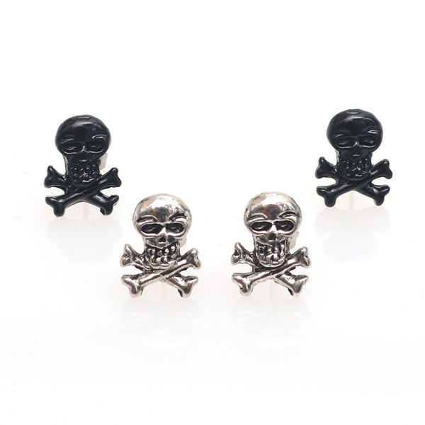 hip hop punk rock men women retro skull stud earrings couple party decoration earrings halloween gift wholesale 1 pair, Golden;silver
hip hop punk rock men women retro skull stud earrings couple party decoration earrings halloween gift wholesale 1 pair, Golden;silver