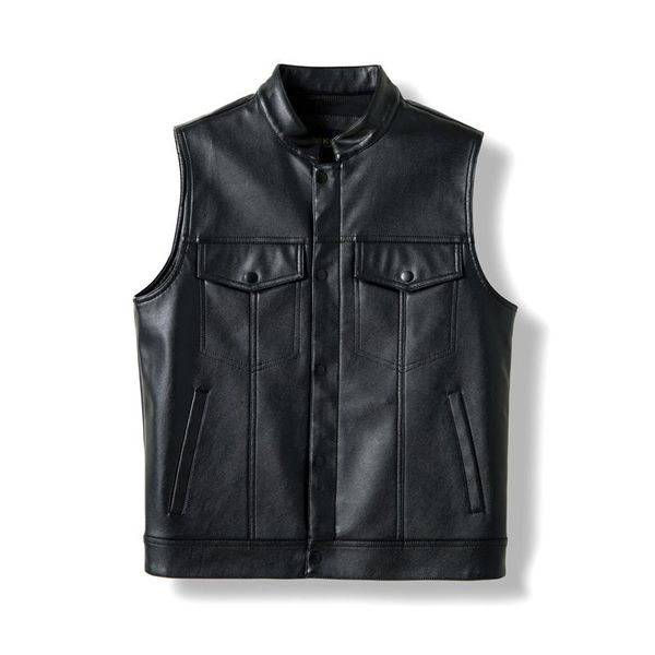 men's vests autumn winter leather vest fashion trend wear business casual pu waistcoat coat outer, Black;white
men's vests autumn winter leather vest fashion trend wear business casual pu waistcoat coat outer, Black;white