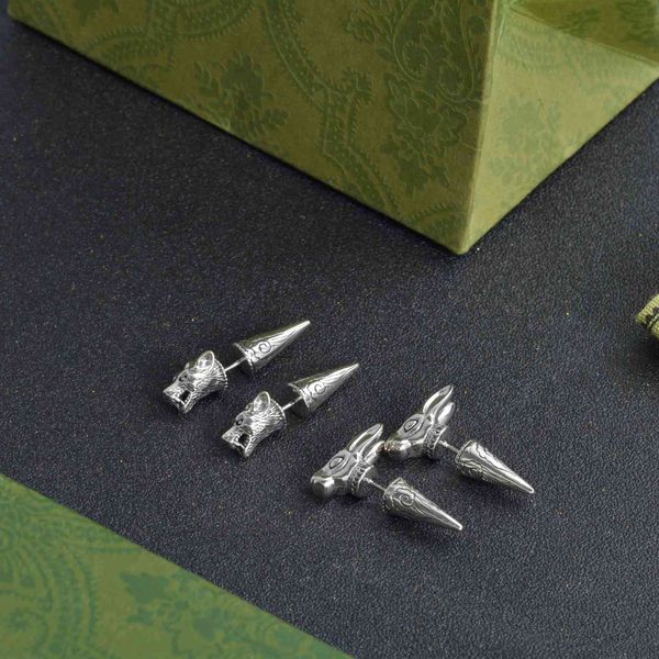 designer jewelry fashion 925 silver needle leopard head deer head personality male and female earrings animals
designer jewelry fashion 925 silver needle leopard head deer head personality male and female earrings animals