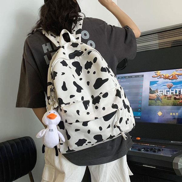 backpack korea ulzzang harajuku backpacks for teens cute cow pattern canvas shoulder bag female fun simple zipper casual
backpack korea ulzzang harajuku backpacks for teens cute cow pattern canvas shoulder bag female fun simple zipper casual