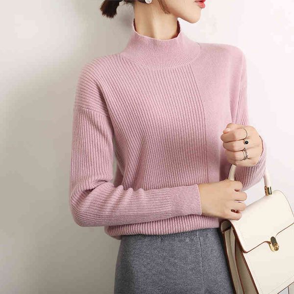 women's sweaters lhzsyy autumn winter women' knitted half-high collar sweater fashion loose short bottoming shirt warm wild knit p, White;black
women's sweaters lhzsyy autumn winter women' knitted half-high collar sweater fashion loose short bottoming shirt warm wild knit p, White;black