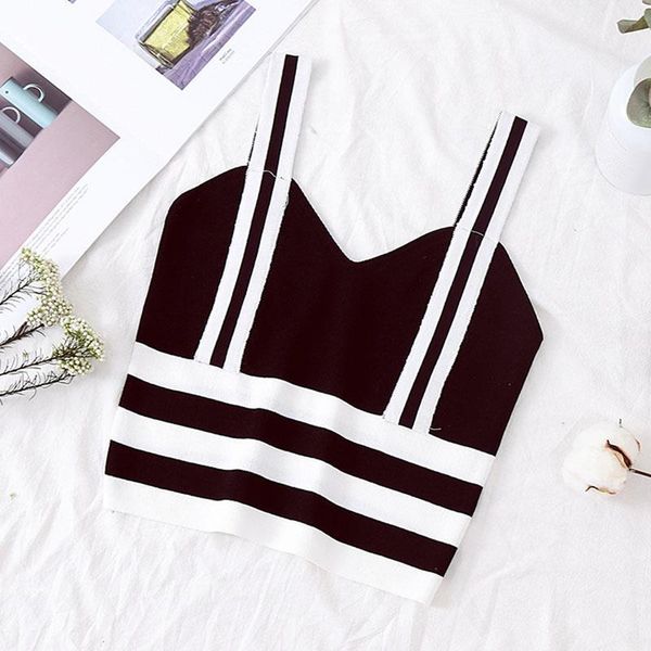strips womens camis crop striped spaghetti straps black summer cotton woman female, White
strips womens camis crop striped spaghetti straps black summer cotton woman female, White
