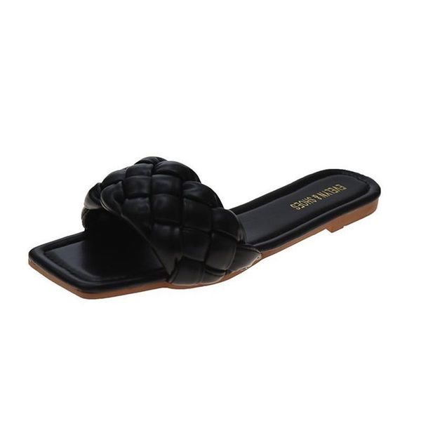 slippers fashion weave women square toe flat casual shoes slide 2021 summer flip flops beach sandal knit, Black
slippers fashion weave women square toe flat casual shoes slide 2021 summer flip flops beach sandal knit, Black