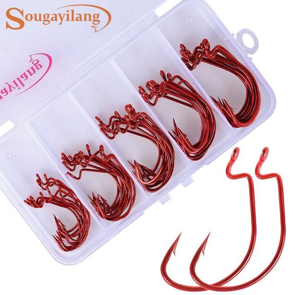 sougayilang 50pcs high carbon steel fishing hook crank fish jig with plastic box carp accessories tackle tools hooks
sougayilang 50pcs high carbon steel fishing hook crank fish jig with plastic box carp accessories tackle tools hooks