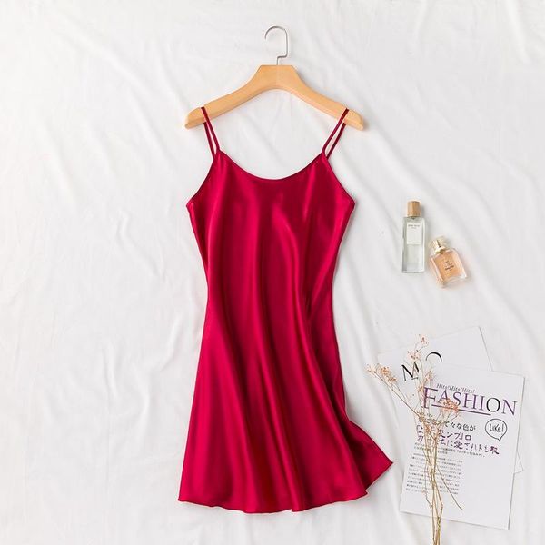 women's sleepwear silky women sleep robe strap v-neck nightdress lady home wear nightgown bath gown sleepshirts bathrobe -xl, Black;red
women's sleepwear silky women sleep robe strap v-neck nightdress lady home wear nightgown bath gown sleepshirts bathrobe -xl, Black;red