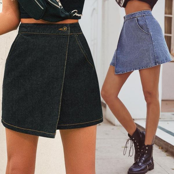 skirts women's casual high waist denim wash skirt summer women soild color fashion office, Black
skirts women's casual high waist denim wash skirt summer women soild color fashion office, Black