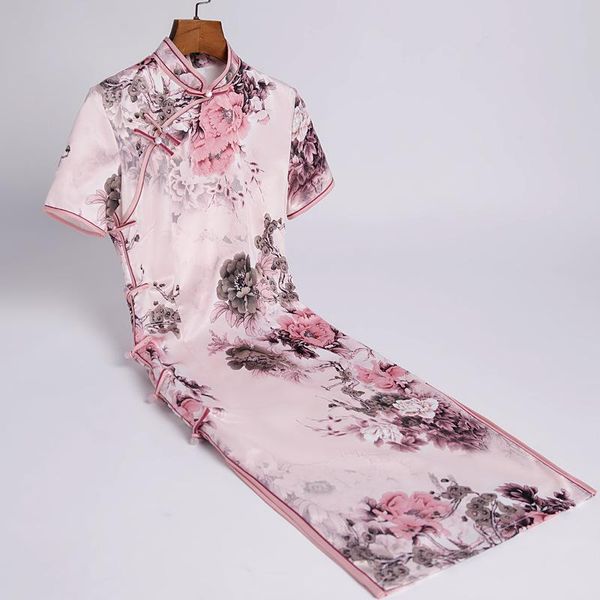 ethnic clothing summer mandarin collar short sleeve cheongsam elegant chinese female floral print qipao evening party gown vestidso, Red
ethnic clothing summer mandarin collar short sleeve cheongsam elegant chinese female floral print qipao evening party gown vestidso, Red