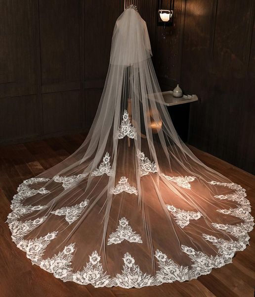 bridal veils 2021 3 meters one layer appliquetulle long wedding veil ivory 3m with comb accessories, Black
bridal veils 2021 3 meters one layer appliquetulle long wedding veil ivory 3m with comb accessories, Black