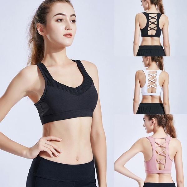 gym clothing ly women yoga sports bra hollow fitness workout racerback fms19, White;black
gym clothing ly women yoga sports bra hollow fitness workout racerback fms19, White;black