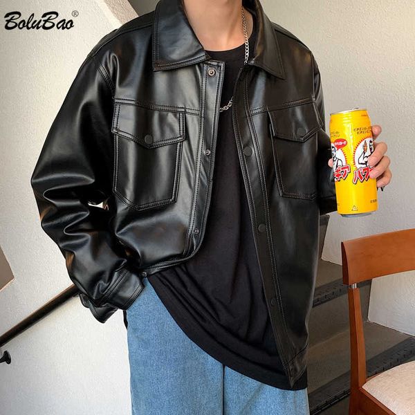 bolubao fashion men casual leather jackets winter jacket street style male inside thick coats men's leather jacket 210928, Black
bolubao fashion men casual leather jackets winter jacket street style male inside thick coats men's leather jacket 210928, Black