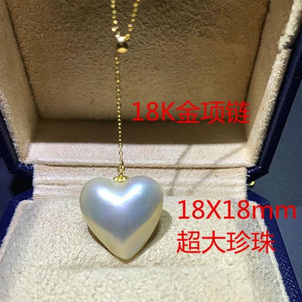 lockets japan 18k gold natural seawater heart-shaped mabe pearl pendant necklace choker white flawless bright temperament, Silver
lockets japan 18k gold natural seawater heart-shaped mabe pearl pendant necklace choker white flawless bright temperament, Silver