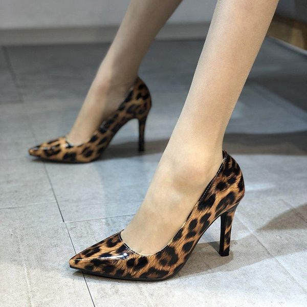 dress shoes 2021 women spring leopard high heels 9cm elegant office pumps big size 43, Black
dress shoes 2021 women spring leopard high heels 9cm elegant office pumps big size 43, Black