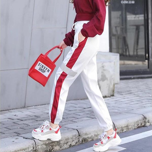 women's pants & capris quick drying casual baggy joggers women sweatpants reflective harajuku high waist sweat streetwear ladies summer, Black;white
women's pants & capris quick drying casual baggy joggers women sweatpants reflective harajuku high waist sweat streetwear ladies summer, Black;white