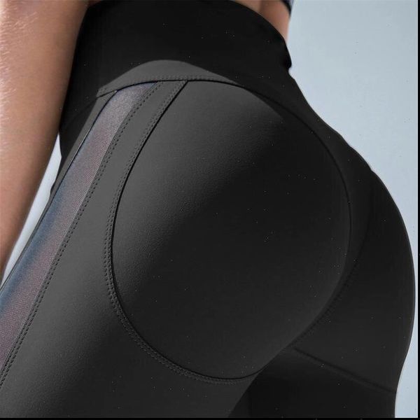 mesh patchwork stretchy sporting women leggings elastic waist fitness push up for, Black
mesh patchwork stretchy sporting women leggings elastic waist fitness push up for, Black