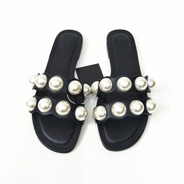 woman designer pearl sandals brand shoes 2020 fashion flat slippers party shoes fulgurant pearl sandals thin belt roman flat wo, Black
woman designer pearl sandals brand shoes 2020 fashion flat slippers party shoes fulgurant pearl sandals thin belt roman flat wo, Black