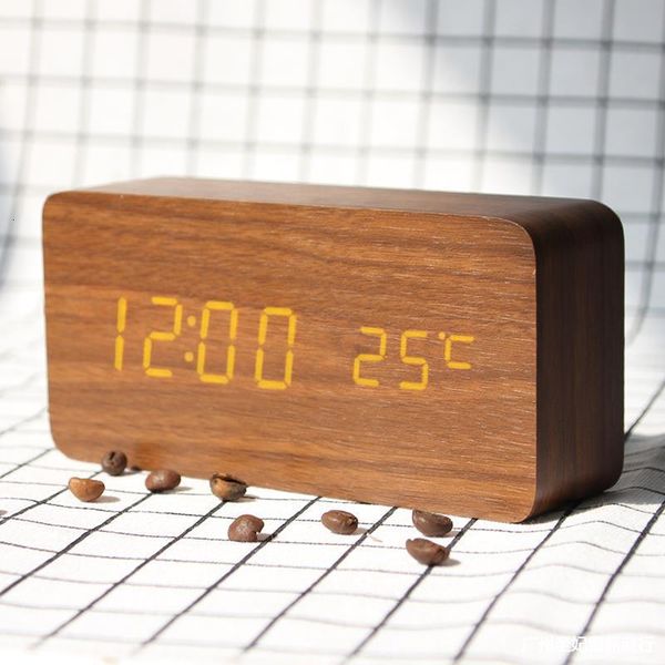 wooden alarm led silent electronic creative fashion bedside living room display luminous clock
wooden alarm led silent electronic creative fashion bedside living room display luminous clock