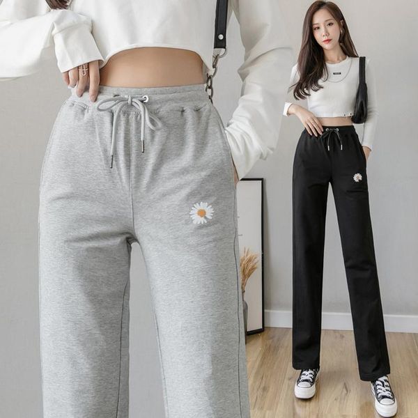 little daisy sweatpants women 2021 fall loose wide-leg pants draping straight student long casual women's & capris, Black;white
little daisy sweatpants women 2021 fall loose wide-leg pants draping straight student long casual women's & capris, Black;white