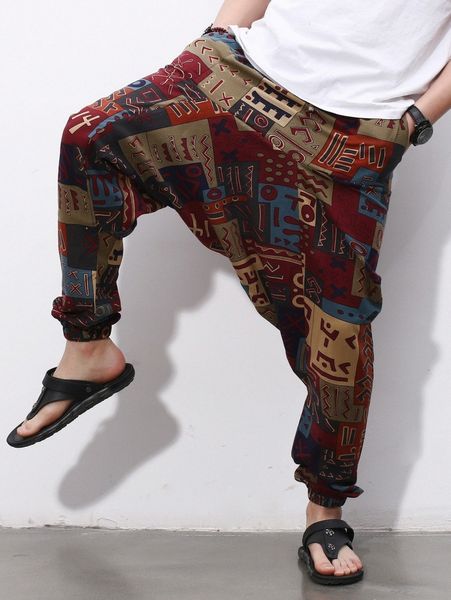 men patchwork pocket drop crotch pants h08a#, Black
men patchwork pocket drop crotch pants h08a#, Black