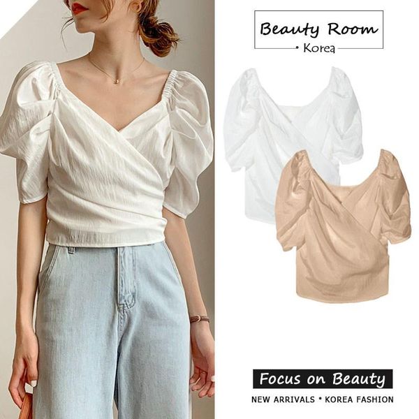 women's blouses & shirts qoerlin bandage puff sleeve white blouse v neck french style blusas mujer de moda 2021 women plus size summer
women's blouses & shirts qoerlin bandage puff sleeve white blouse v neck french style blusas mujer de moda 2021 women plus size summer