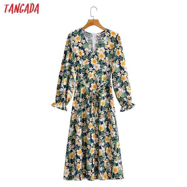 tangada autumn fashion women flowers print dress v neck long sleeve ladies midi dress 1f225 210609, Black;gray
tangada autumn fashion women flowers print dress v neck long sleeve ladies midi dress 1f225 210609, Black;gray