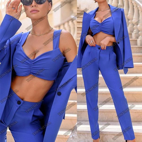 women's two piece pants fashion royal blue women suits pieces ladies blazer jacket office formal work wear evening prom dress mother of, White
women's two piece pants fashion royal blue women suits pieces ladies blazer jacket office formal work wear evening prom dress mother of, White
