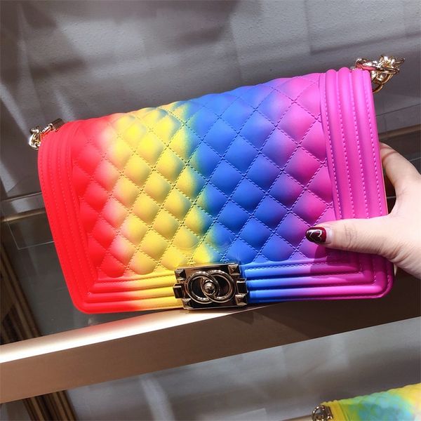 european chain american lady gradient diagonal thick bag square jelly small diamond color shoulder strap and tiquo
european chain american lady gradient diagonal thick bag square jelly small diamond color shoulder strap and tiquo