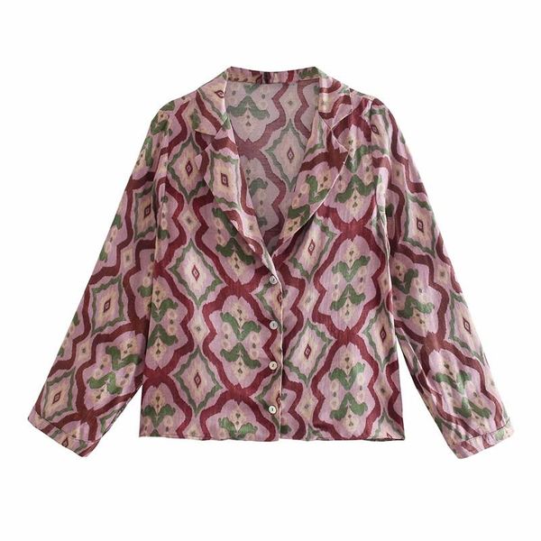 women's blouses & shirts women 2022 fashion printed cozy vintage long sleeve button-up female streetwear, White
women's blouses & shirts women 2022 fashion printed cozy vintage long sleeve button-up female streetwear, White