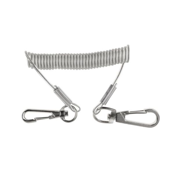 1.4m elastic steel wire coiled lanyard safety rope swivel snap clip cord fishing rod holder keeper accessories
1.4m elastic steel wire coiled lanyard safety rope swivel snap clip cord fishing rod holder keeper accessories