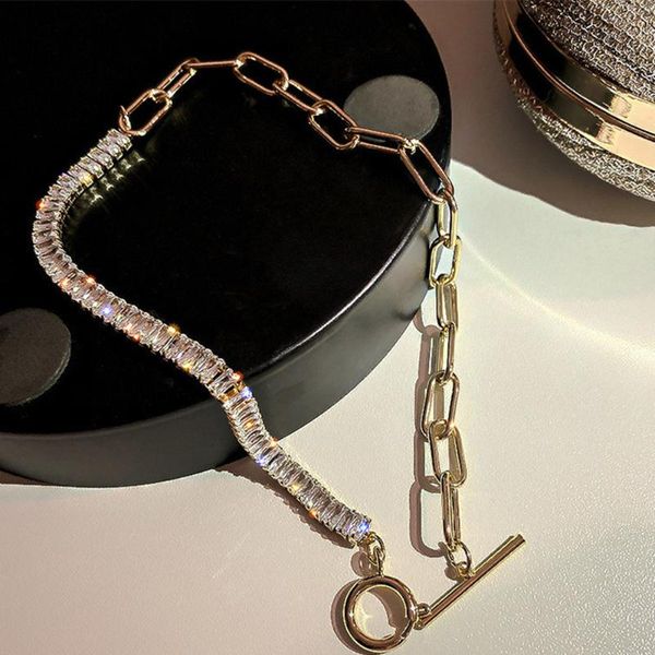 chains 2021 han edition creative design geometry fashion and personality temperament necklace women's elegant gift, Silver 
chains 2021 han edition creative design geometry fashion and personality temperament necklace women's elegant gift, Silver