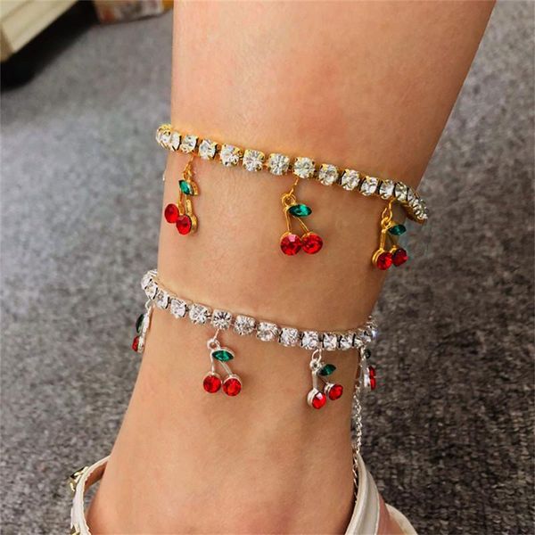 anklets cubic zirconia iced out bling tennis foot chain leg for women cherry charm anklet bracelets wedding boho bracelet, Red;blue
anklets cubic zirconia iced out bling tennis foot chain leg for women cherry charm anklet bracelets wedding boho bracelet, Red;blue