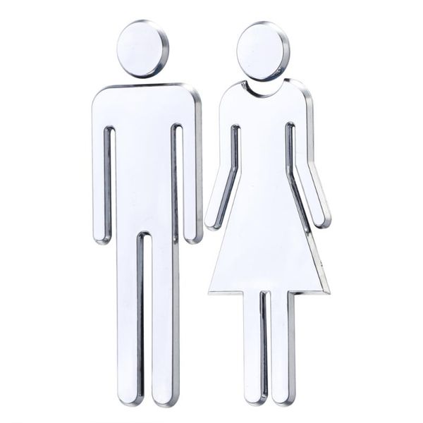 pair of removable 3d mirror public toilet restroom sign men wall art stickers for bar school (silver)
pair of removable 3d mirror public toilet restroom sign men wall art stickers for bar school (silver)