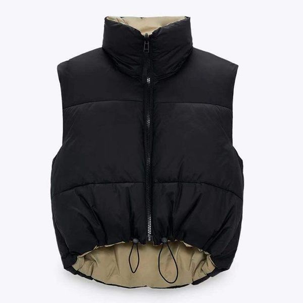 women's vests high collar waistcoat female casual outerwear chic 021 autum black cropped vest coat women fashion warm sleeveless parkas, Black;white
women's vests high collar waistcoat female casual outerwear chic 021 autum black cropped vest coat women fashion warm sleeveless parkas, Black;white