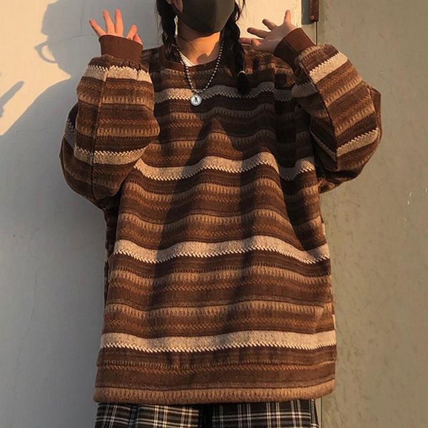 women's sweaters oversize striped knitted soft sweater women autumn winter long jumper oversized pullover streetwear loose color block, White;black
women's sweaters oversize striped knitted soft sweater women autumn winter long jumper oversized pullover streetwear loose color block, White;black