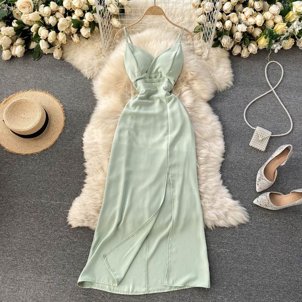 two piece dress elegant high waist cross v neck black dress summer female a-line sleeveless chiffon korean party vestido vq12, White
two piece dress elegant high waist cross v neck black dress summer female a-line sleeveless chiffon korean party vestido vq12, White