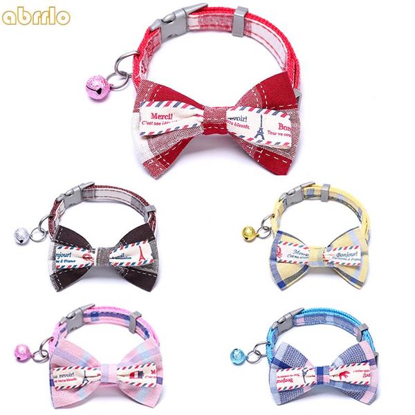 cat collars & leads 2021 pet bow collar with bell fashion charm lattice bowknot necklace for girl and boy cats pets accessories supplies
cat collars & leads 2021 pet bow collar with bell fashion charm lattice bowknot necklace for girl and boy cats pets accessories supplies