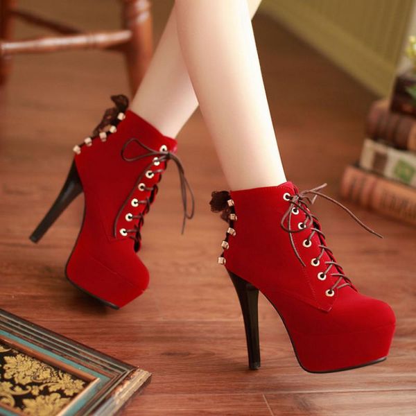 autumn fashion women boots black round toe lace-up ankle 12cm super high heels shoes winter female
autumn fashion women boots black round toe lace-up ankle 12cm super high heels shoes winter female