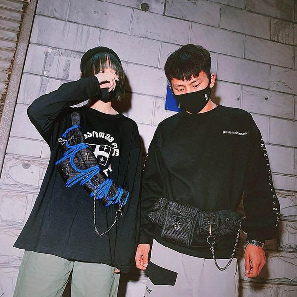 hip hop women waist bag fashion tactical fanny pack female belt package black geometric polyerter phone pouch 1 bags
hip hop women waist bag fashion tactical fanny pack female belt package black geometric polyerter phone pouch 1 bags