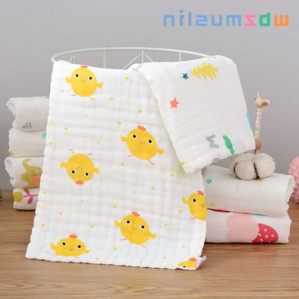 six layer cotton gauze baby towel cartoon printed face wash children's seersucker, White
six layer cotton gauze baby towel cartoon printed face wash children's seersucker, White