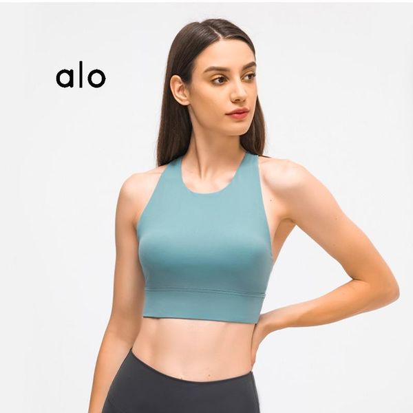 yoga outfit alo 2021 summer women's sports bra beautiful back five-color breathable underwear fitness running gym tube top 
yoga outfit alo 2021 summer women's sports bra beautiful back five-color breathable underwear fitness running gym tube top